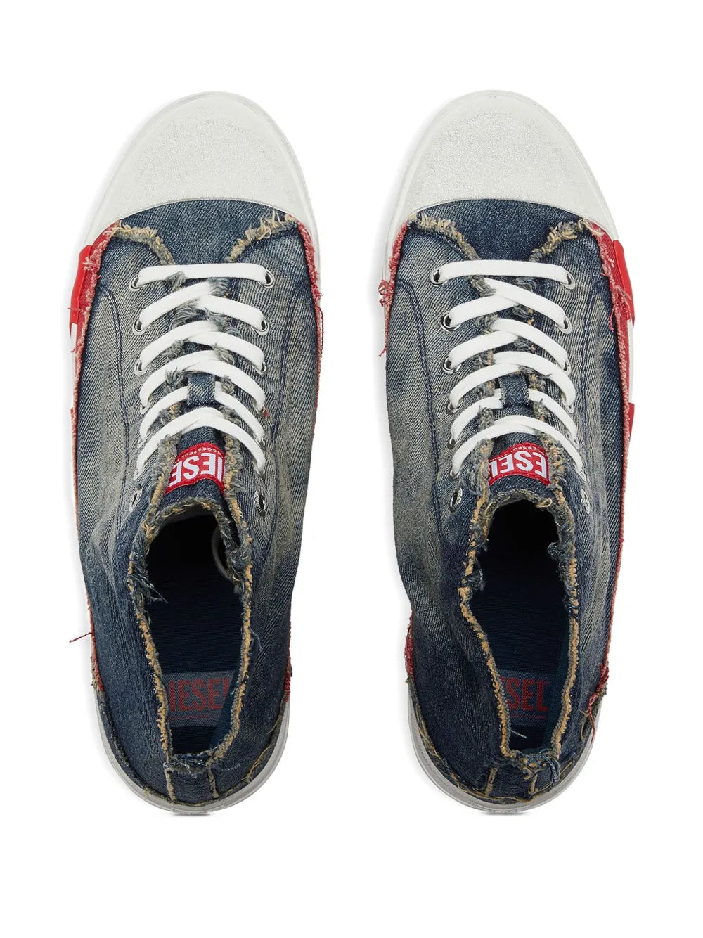 Diesel S-D-Verse Mid Ii Frayed Sneakers