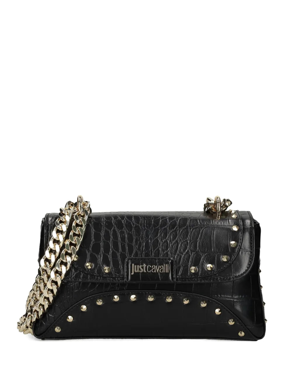 Just Cavallistud-embellished shoulder bag