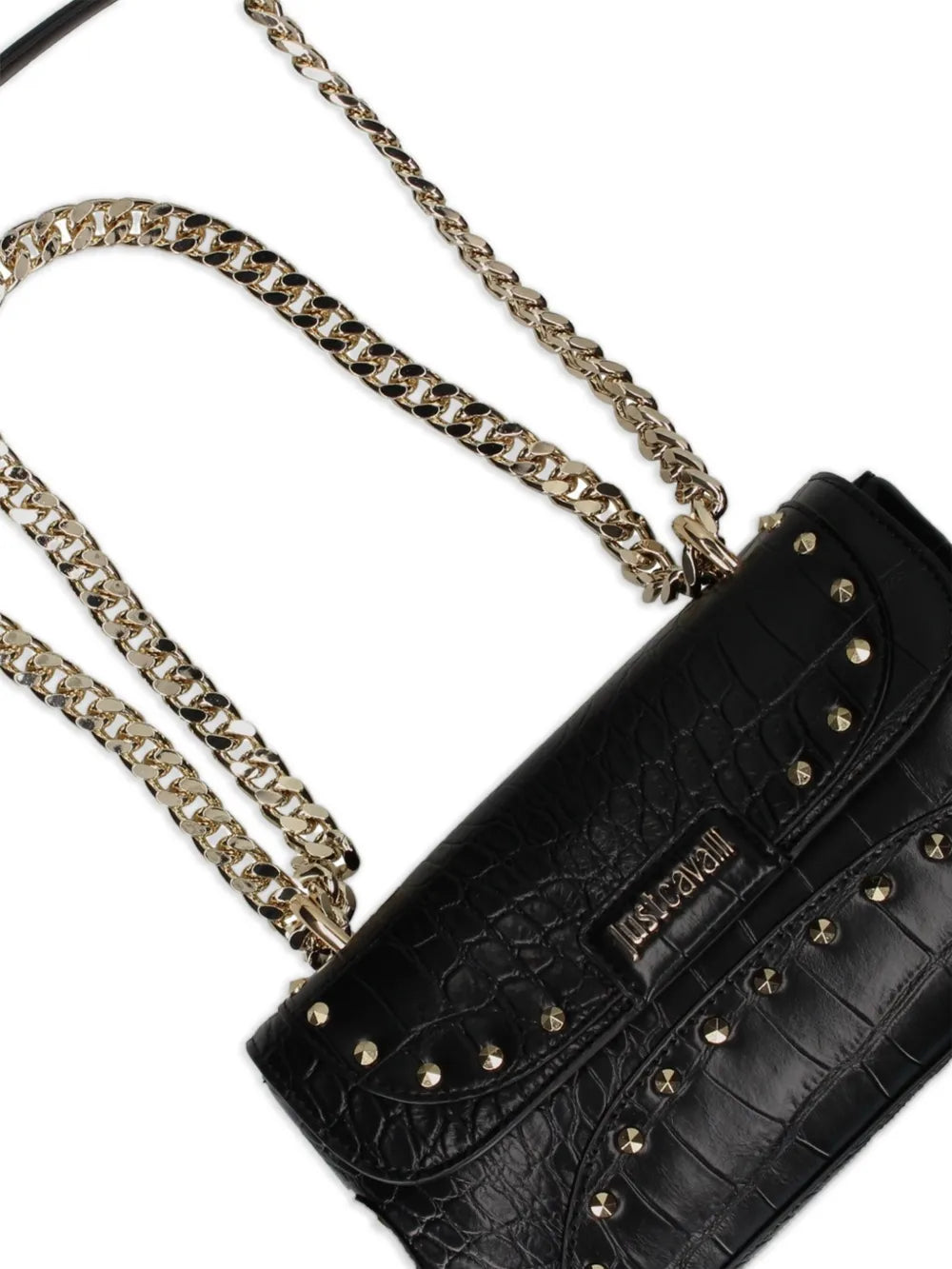 Just Cavallistud-embellished shoulder bag