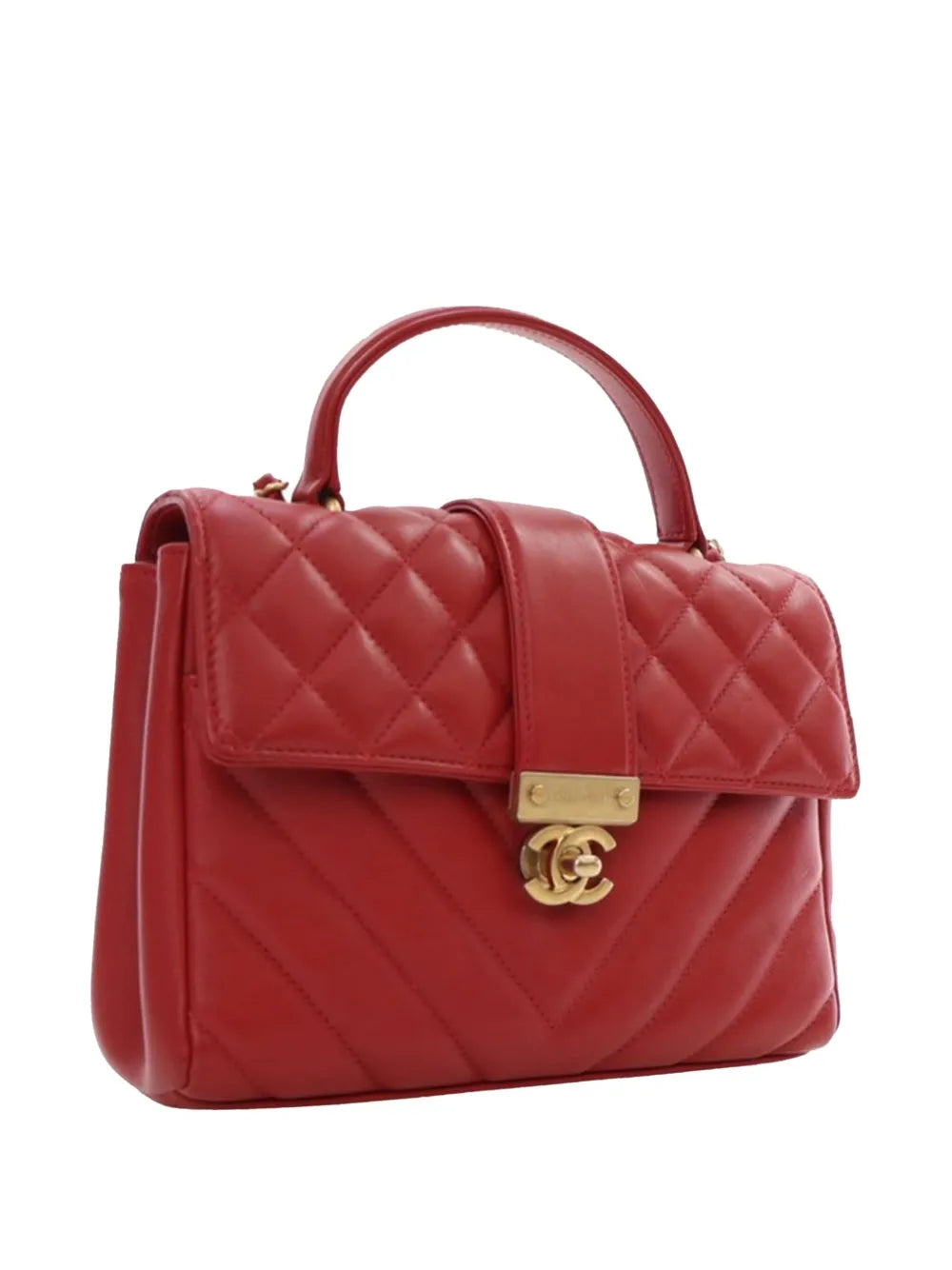 Pre-OwnedCHANEL Pre-Owned2019 Small Mixed Quilt Calfskin In The City Top Handle Bag satchel