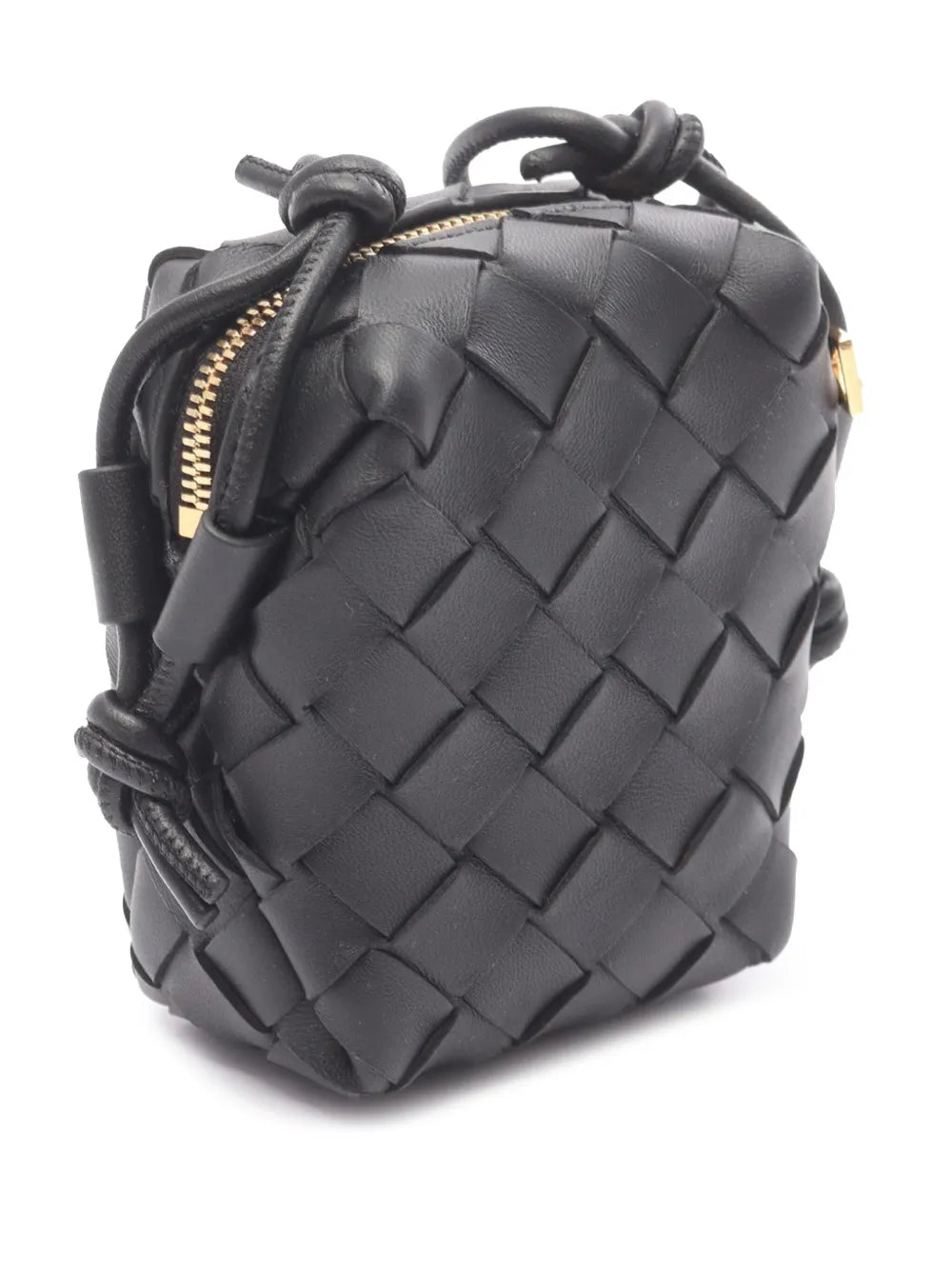 Pre-OwnedBottega Veneta Pre-Owned2012-2025 Candy Lambskin Intrecciato Vertical Loop crossbody bag