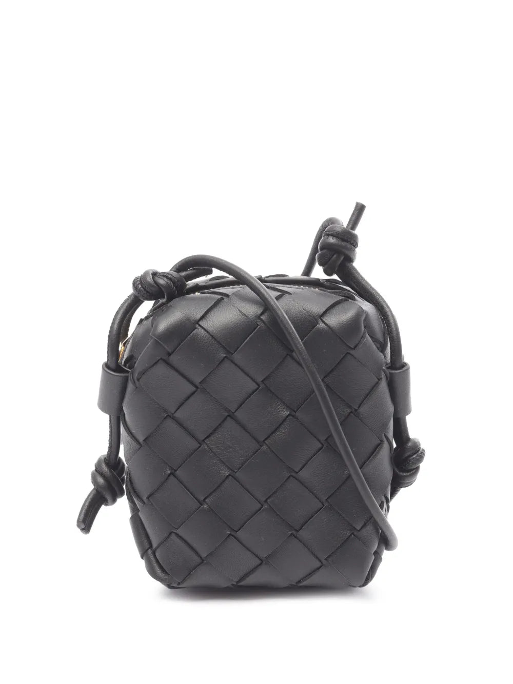 Pre-OwnedBottega Veneta Pre-Owned2012-2025 Candy Lambskin Intrecciato Vertical Loop crossbody bag