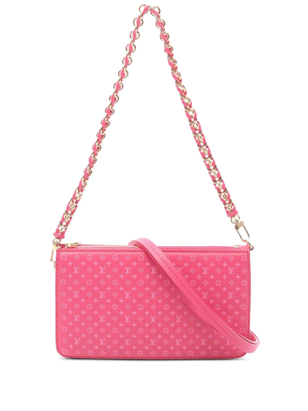Pre-OwnedLouis Vuitton Pre-Owned2021-2025 Embossed Calfskin Nanogram Lexington Pouch satchel