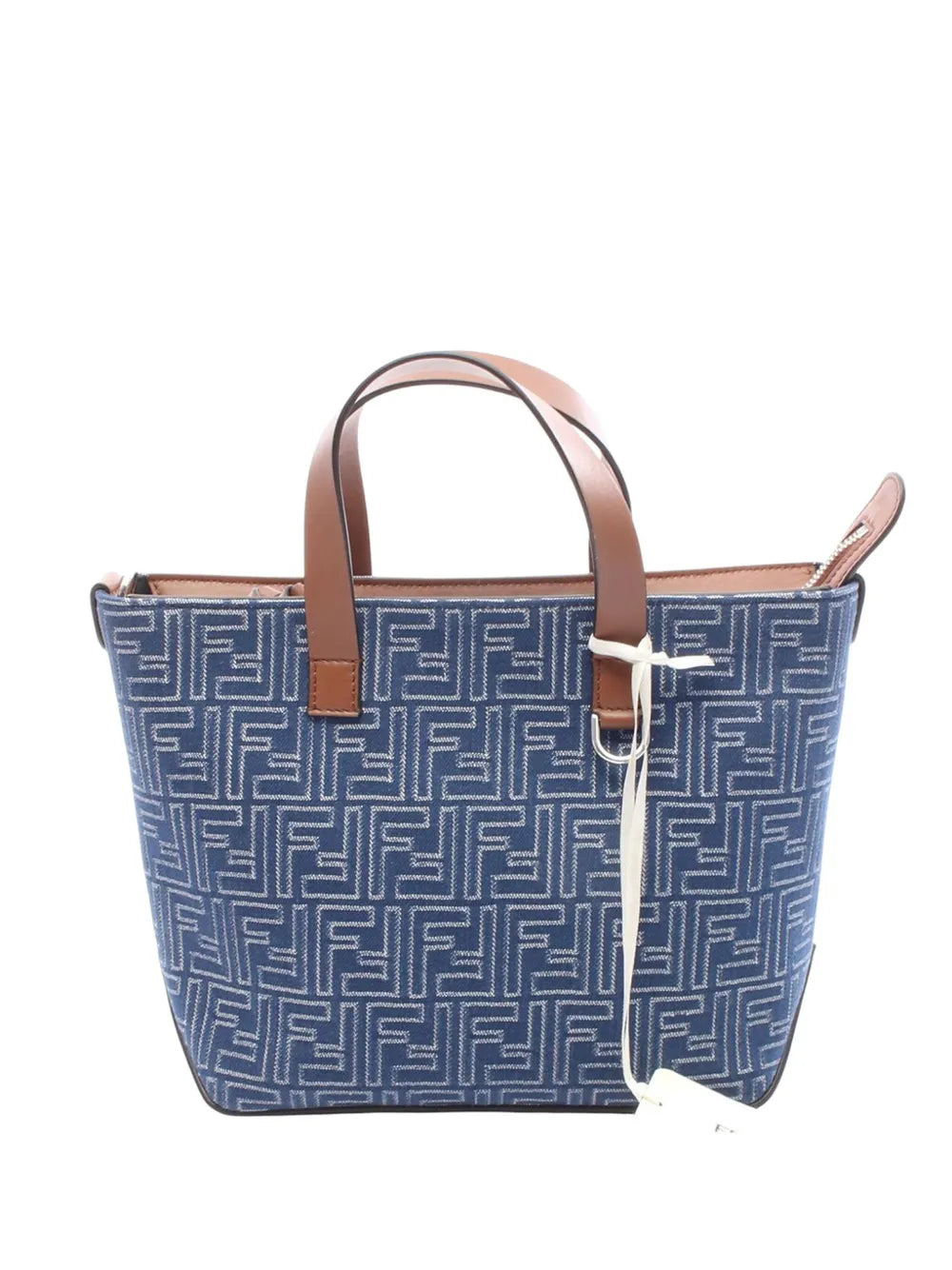 Pre-OwnedFendi Pre-Owned2010-2025 Small Jacquard FF Shopping Bag tote bag
