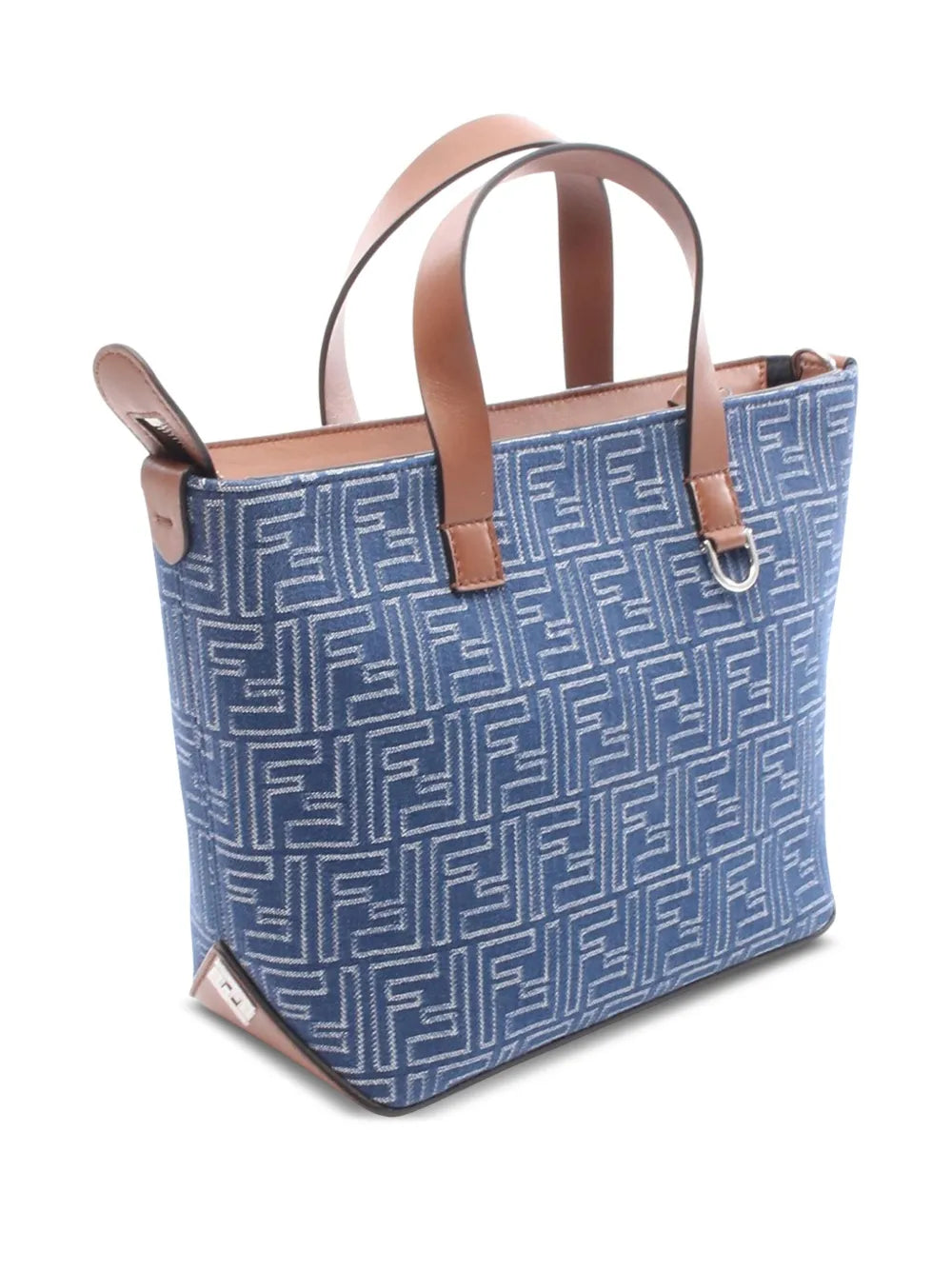Pre-OwnedFendi Pre-Owned2010-2025 Small Jacquard FF Shopping Bag tote bag