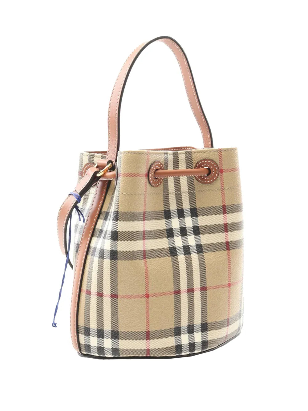 Pre-OwnedBurberry Pre-Owned2018-2025 House Check Coated Canvas Bucket Bag satchel