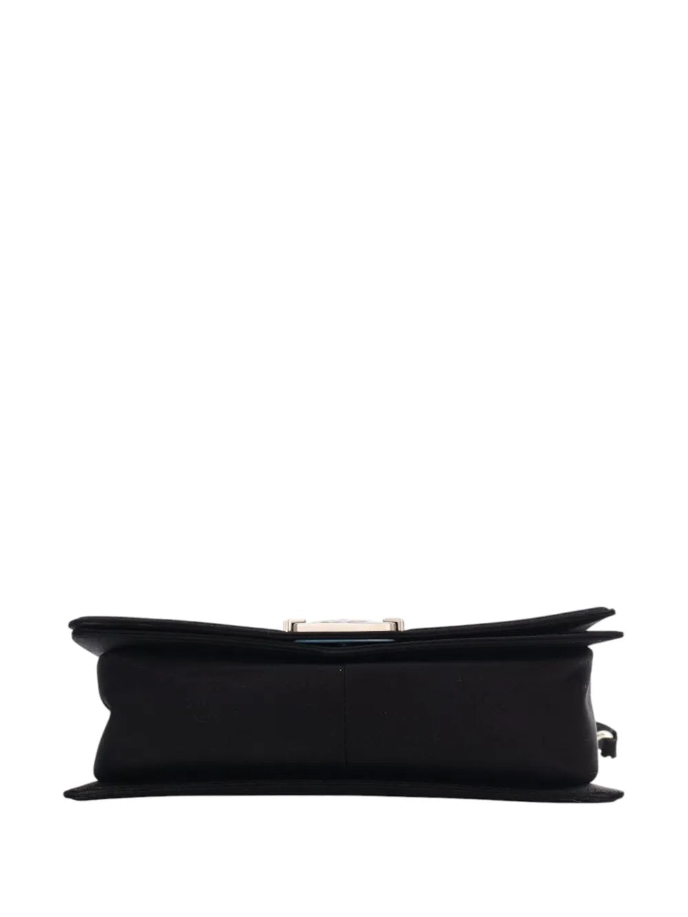 Pre-OwnedCHANEL Pre-Owned2015-2016 Old Medium Satin Pearl Embellished Boy Flap crossbody bag