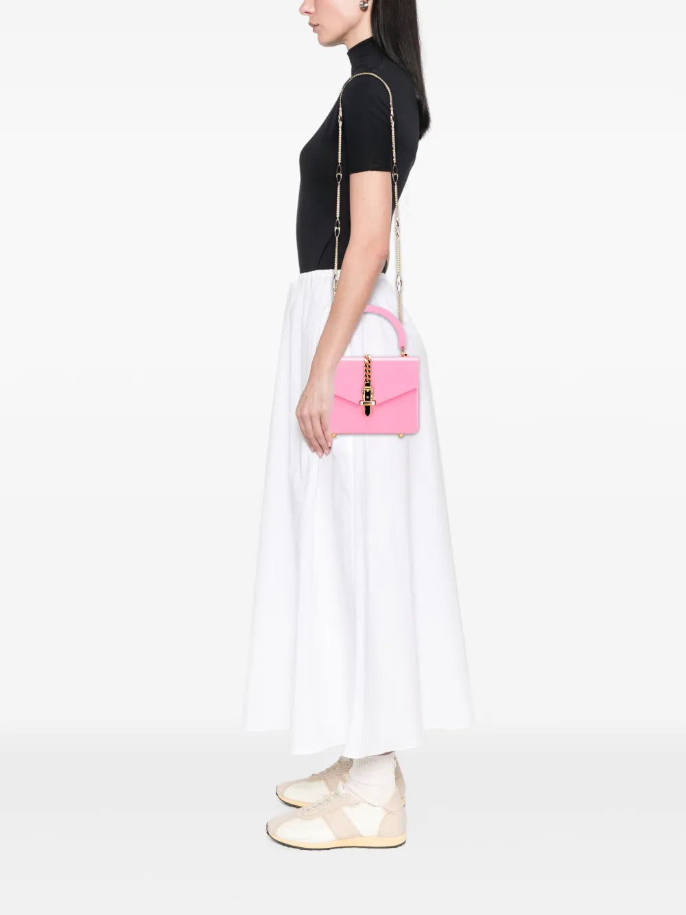 Pre-OwnedGucci Pre-Owned2016-2025 Mini Acrylic Sylvie 1969 Top Handle Bag satchel