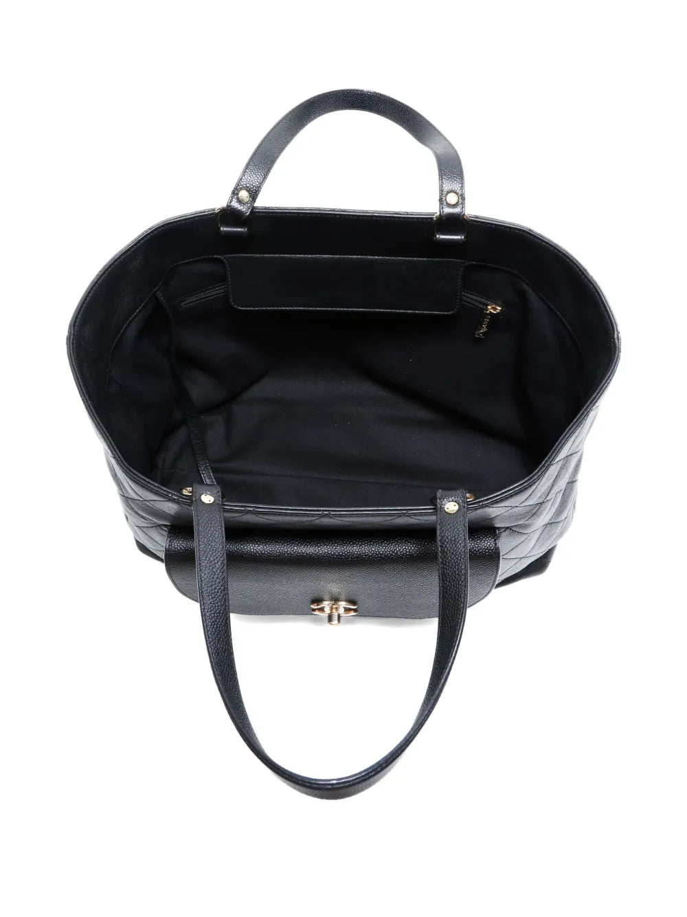 Pre-OwnedCHANEL Pre-Owned2017-2018 quilted turn-lock tote bag