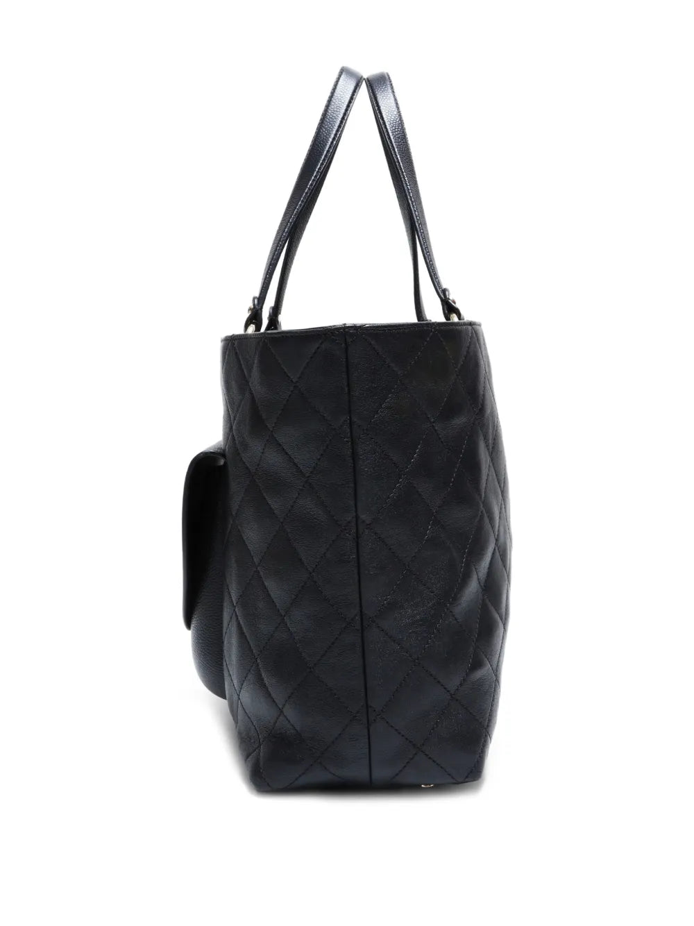 Pre-OwnedCHANEL Pre-Owned2017-2018 quilted turn-lock tote bag