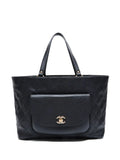 Pre-OwnedCHANEL Pre-Owned2017-2018 quilted turn-lock tote bag