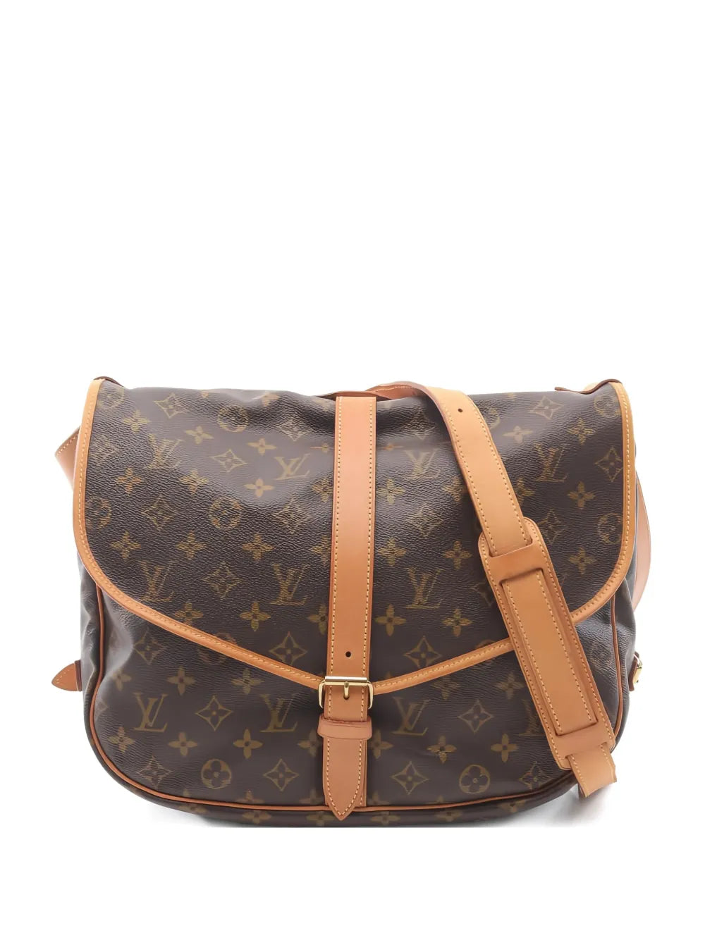 Pre-OwnedLouis Vuitton Pre-Owned2000 Saumur 35 Monogram buckle shoulder bag