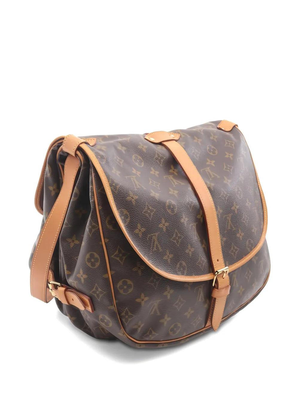 Pre-OwnedLouis Vuitton Pre-Owned2000 Saumur 35 Monogram buckle shoulder bag