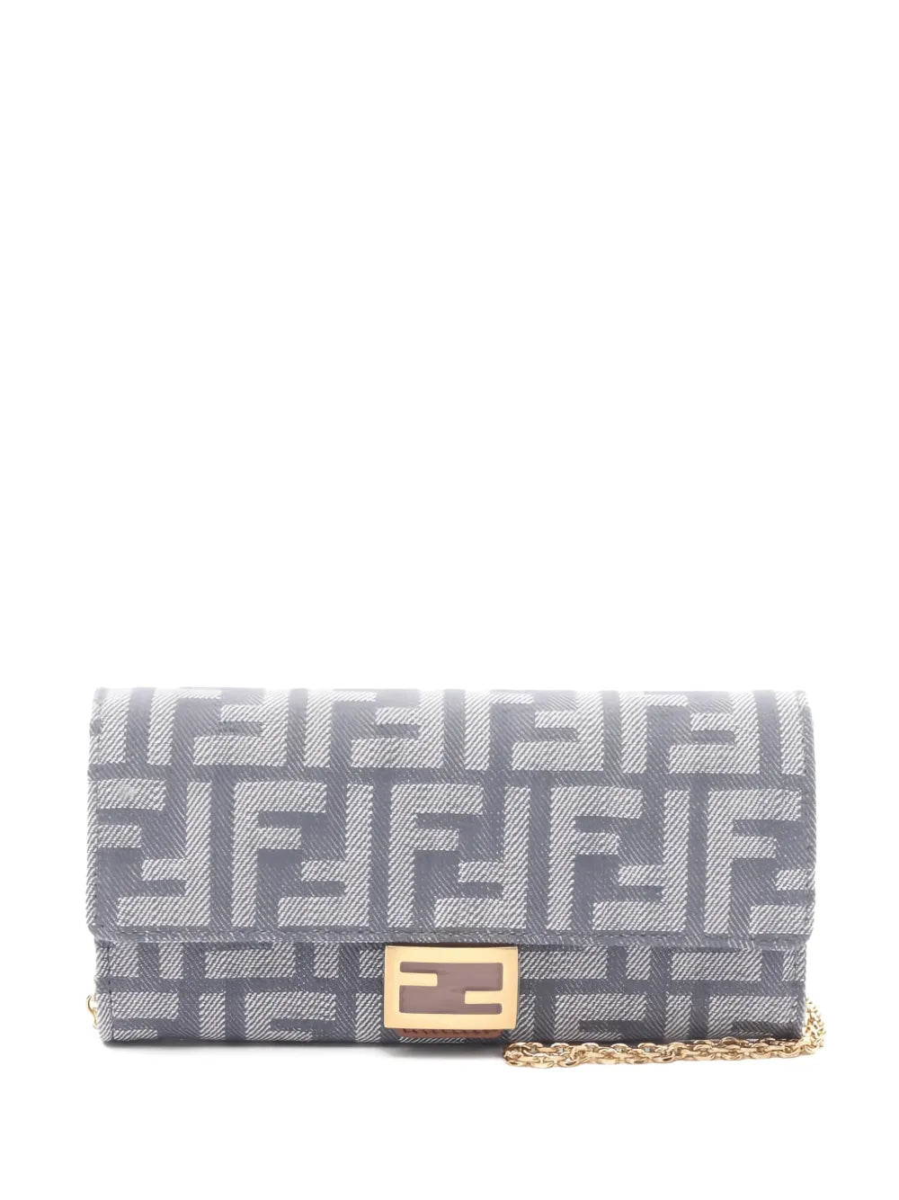 Pre-OwnedFendi Pre-OwnedBaguette FF-monogram chain-strap clutch bag
