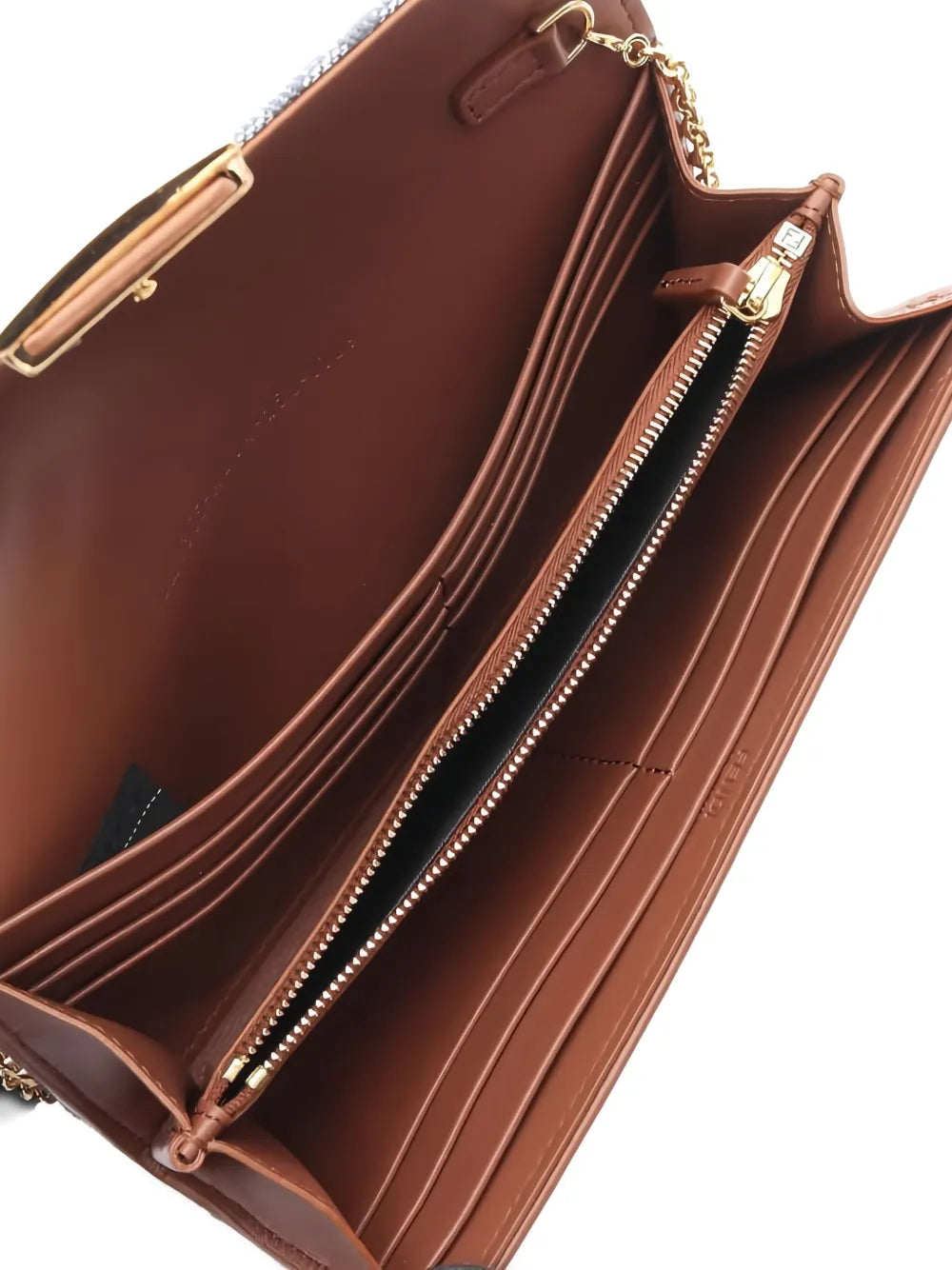 Pre-OwnedFendi Pre-OwnedBaguette FF-monogram chain-strap clutch bag