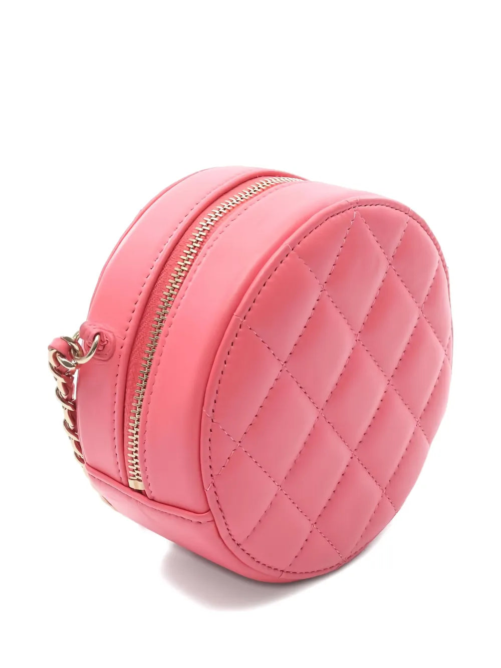 Pre-OwnedCHANEL Pre-Owneddiamond-quilted round shoulder bag
