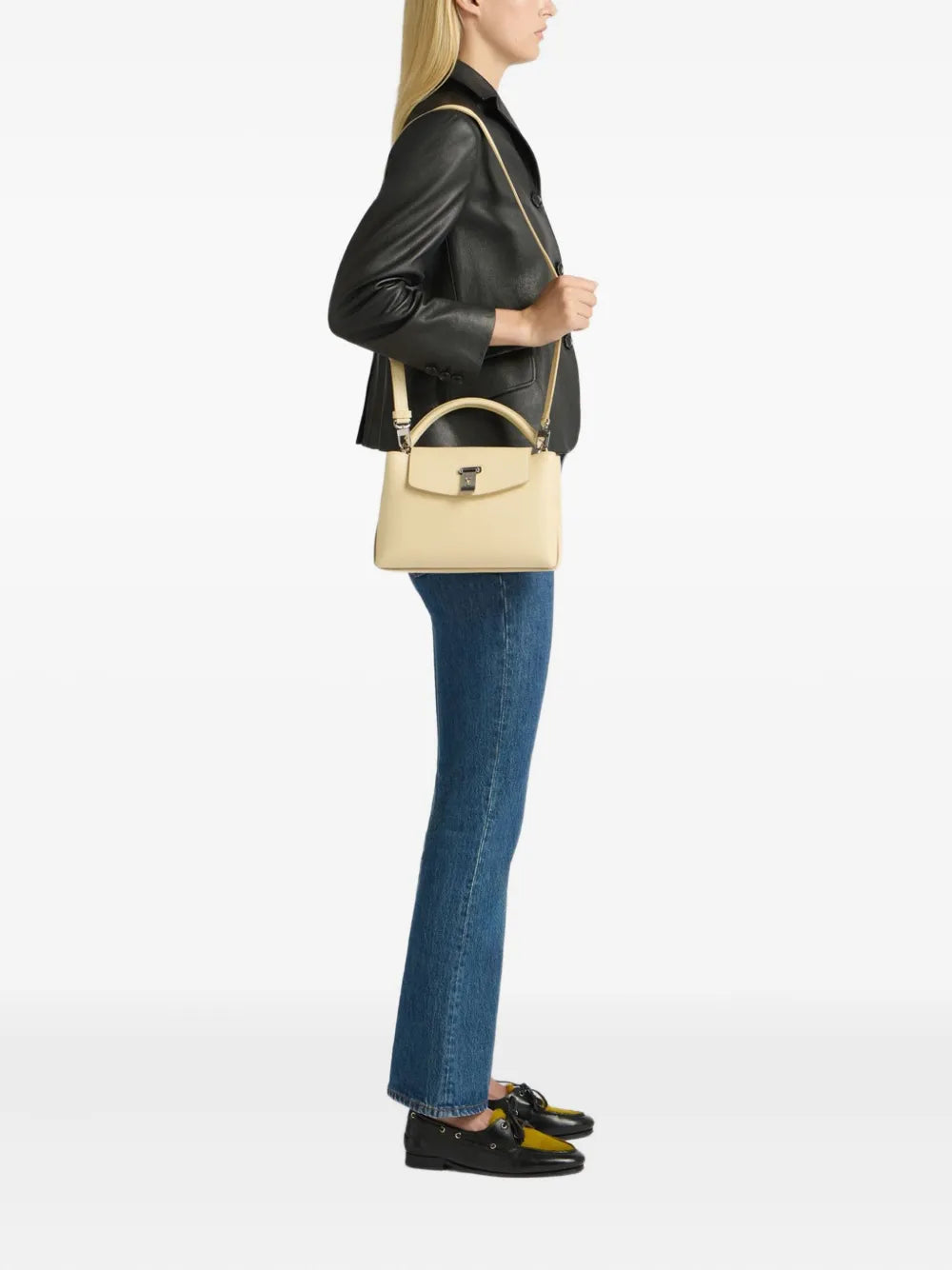 Ballysmall Lock Me leather tote bag