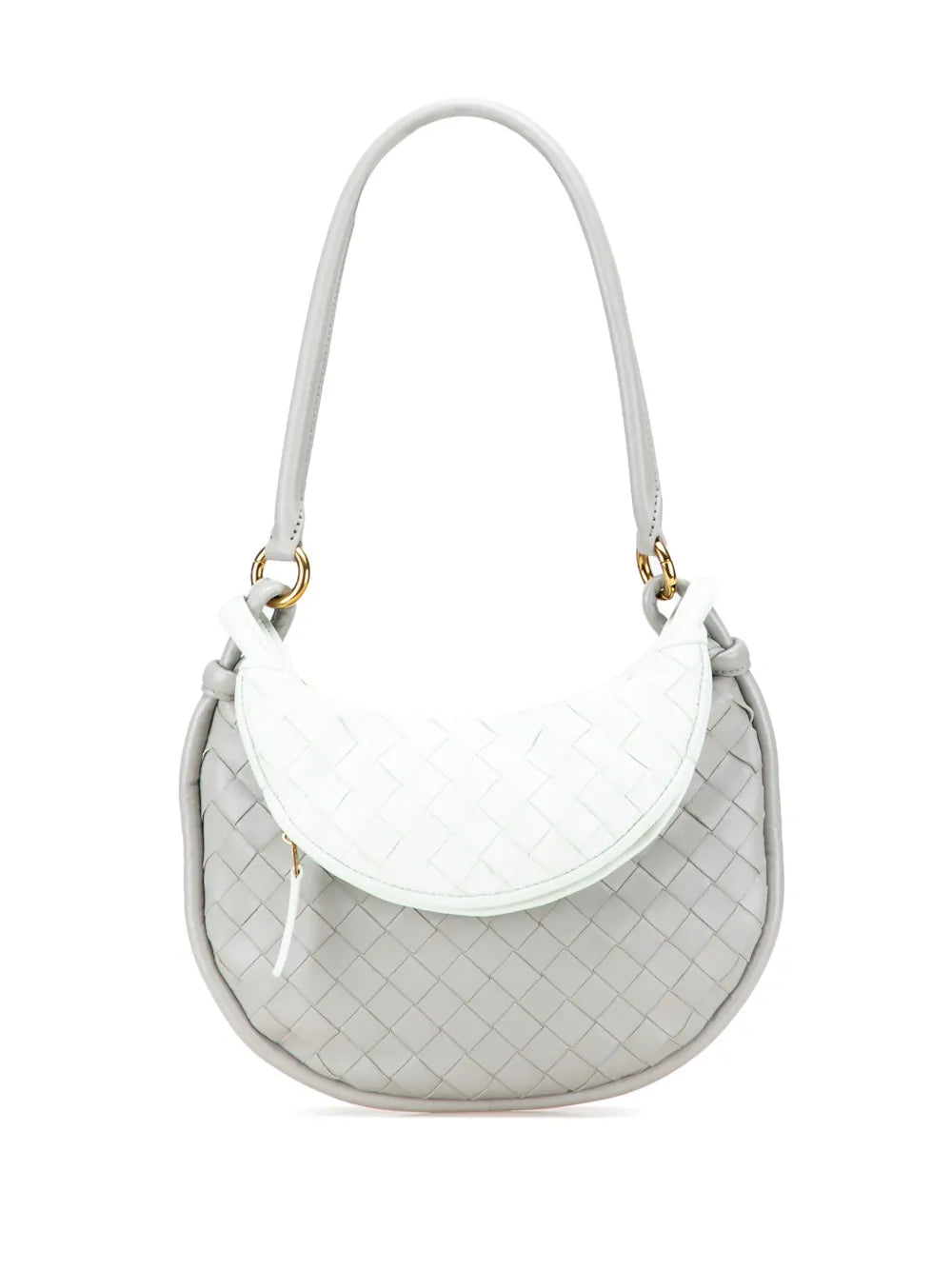 Pre-OwnedBottega Veneta Pre-Owned2012-2025 Small Bicolor Lambskin Intrecciato Gemelli Bag hobo bag