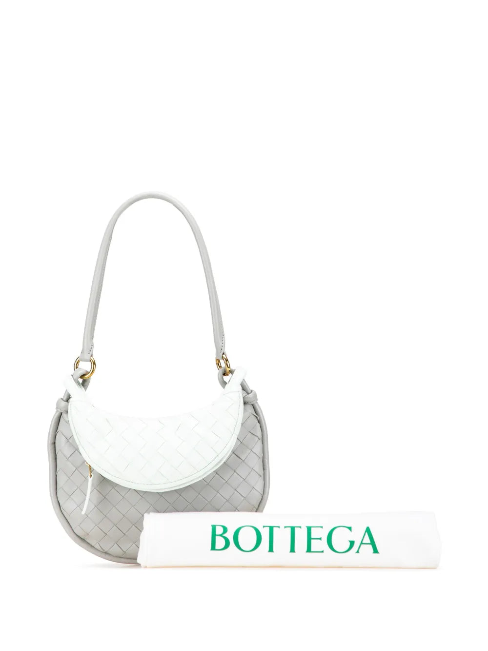 Pre-OwnedBottega Veneta Pre-Owned2012-2025 Small Bicolor Lambskin Intrecciato Gemelli Bag hobo bag