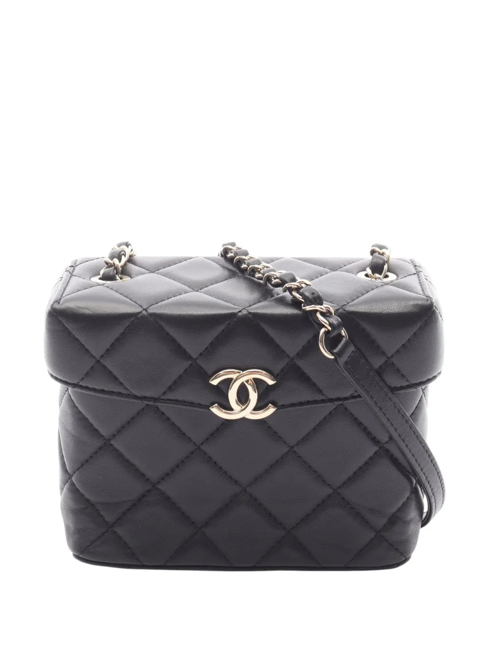 Pre-OwnedCHANEL Pre-Owned2021-2025 CC Quilted Lambskin Small Box Bag crossbody bag
