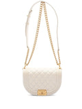 Pre-OwnedCHANEL Pre-Owned2021-2025 Small Quilted Caviar Boy Messenger Bag crossbody bag