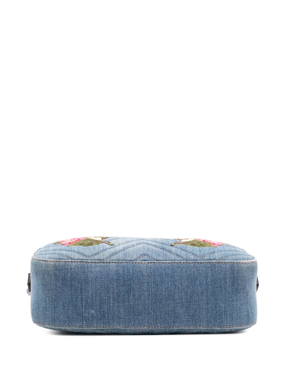 Pre-OwnedGucci Pre-Owned2016-2025 Small GG Marmont Embroidered Matelasse Denim crossbody bag