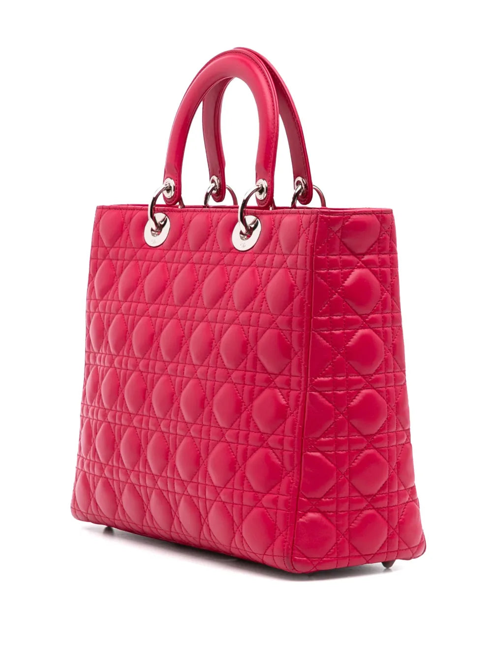 Pre-OwnedChristian Dior Pre-Owned2011 Large Lambskin Cannage Lady Dior satchel