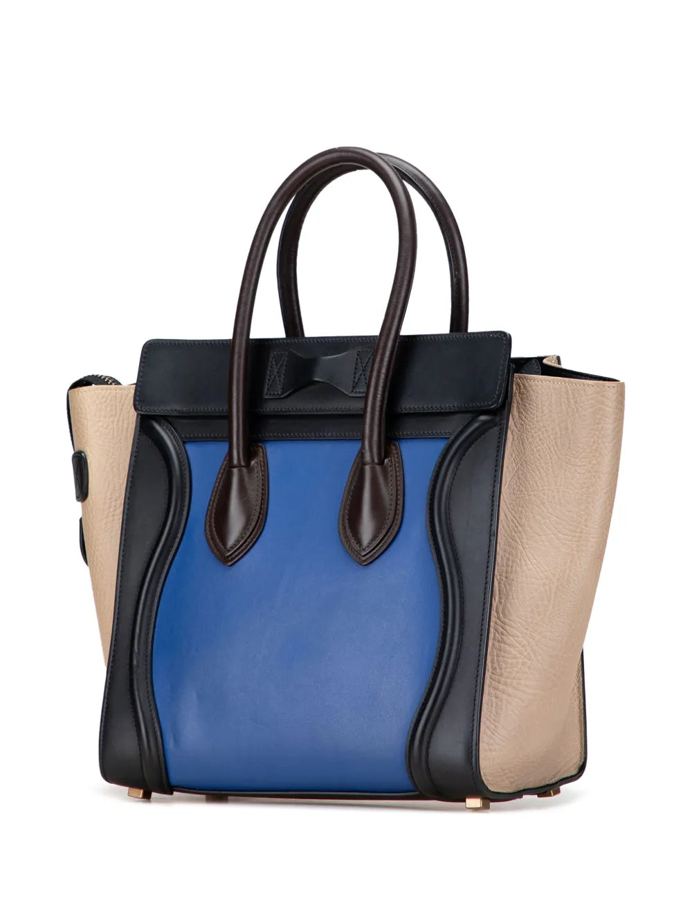 Pre-OwnedCeline Pre-Owned2015 Micro Tricolor Leather Luggage tote bag