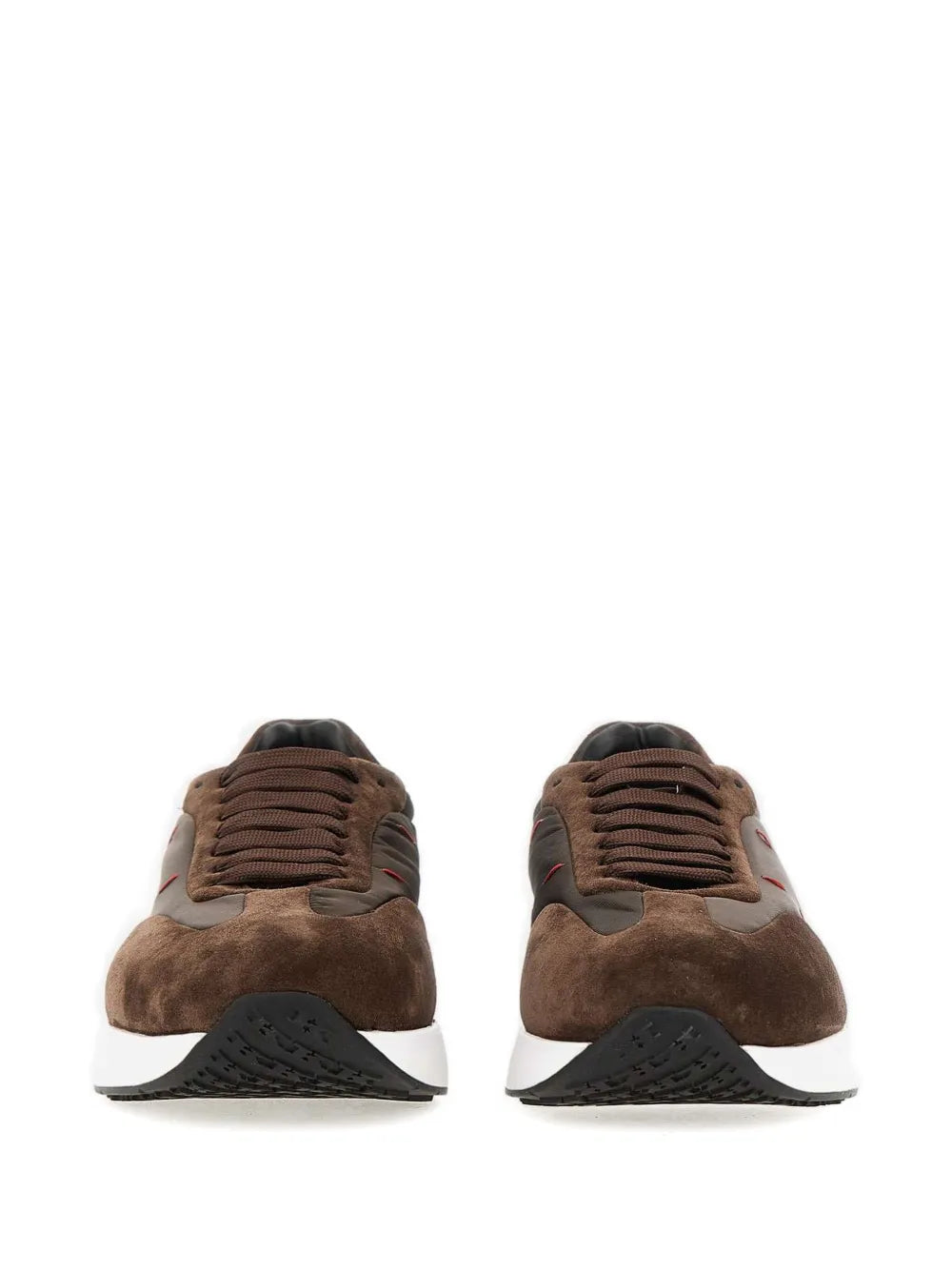 Kiton Lace-Up Suede Sneakers