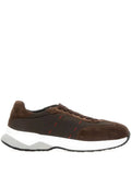 Kiton Lace-Up Suede Sneakers