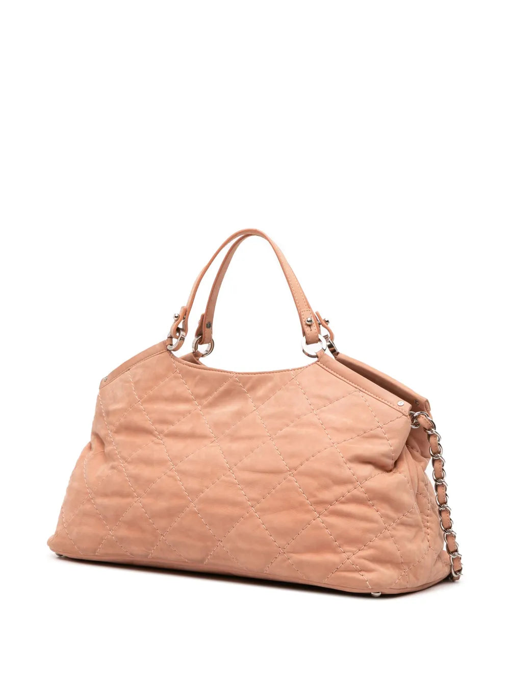 Pre-OwnedCHANEL Pre-Owned2012 Small Iridescent Calfskin Sea Hit Tote satchel