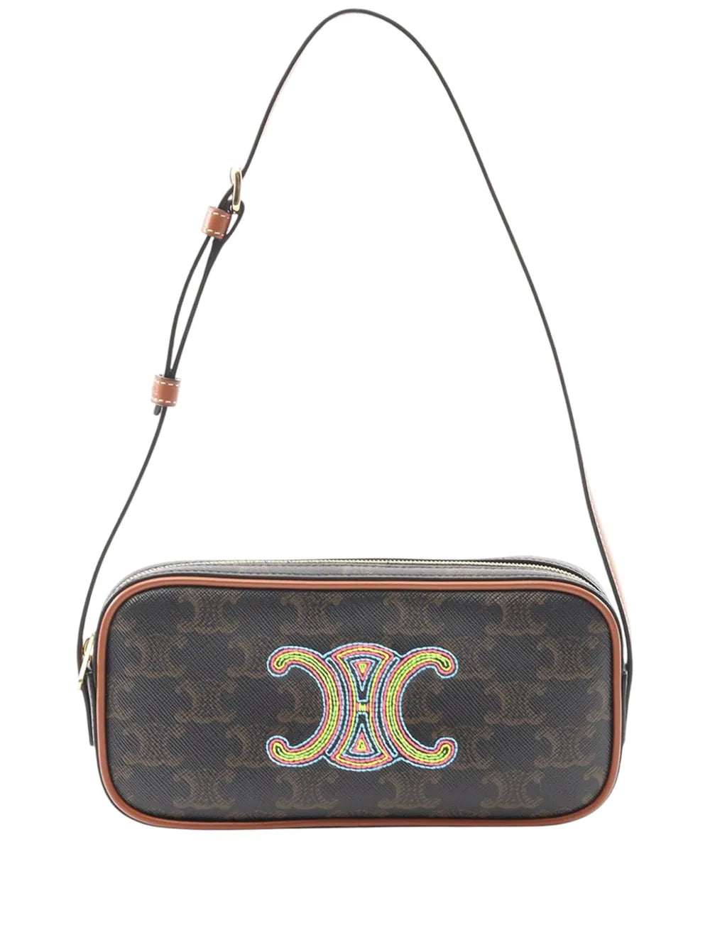 Pre-OwnedCeline Pre-Owned2018-2025 Mini Triomphe Cuir Coated Canvas Camera Bag shoulder bag