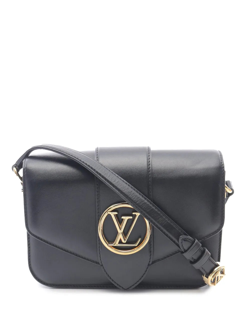 Pre-OwnedLouis Vuitton Pre-Owned2020 Calfskin LV Pont 9 Soft MM crossbody bag