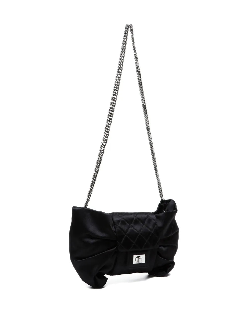 Pre-OwnedCHANEL Pre-Owned2008-2009 satin ribbon-embellished chain-strap shoulder bag