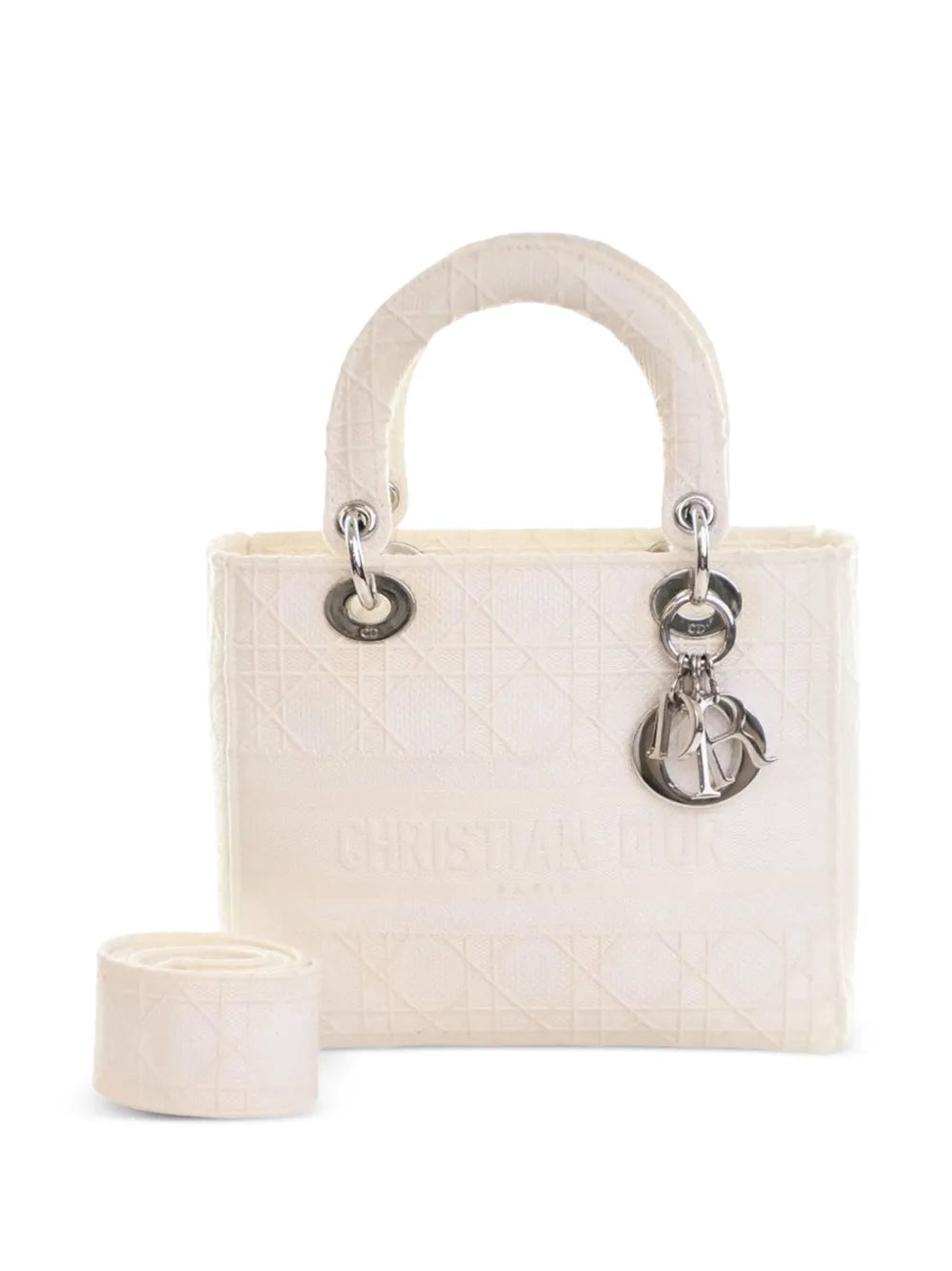 Pre-OwnedChristian Dior Pre-Owned2010 Medium Canvas Cannage Lady D Lite satchel