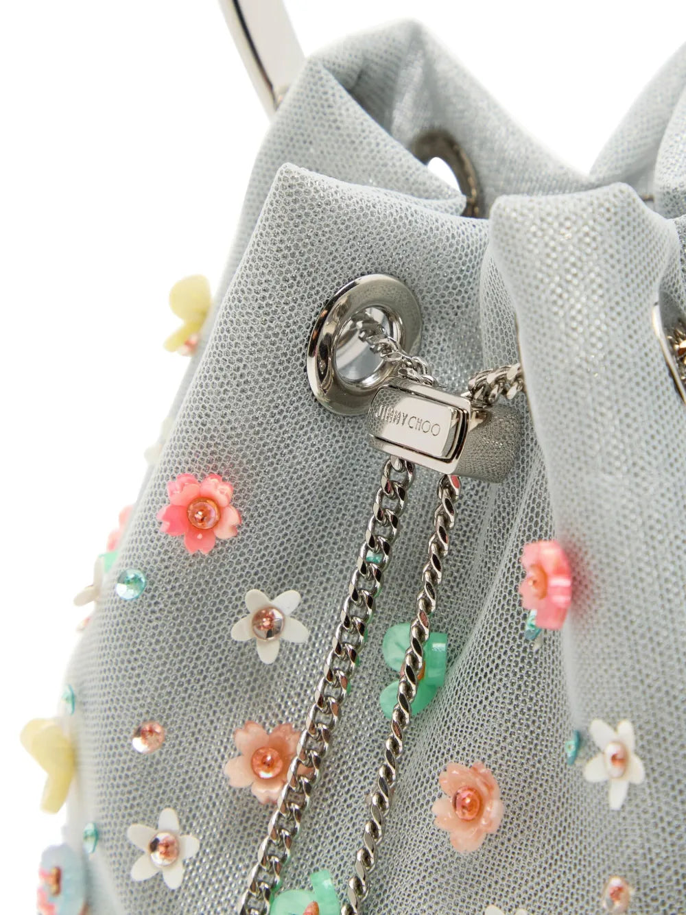 Jimmy ChooBon Bon embroidered-floral mini bag