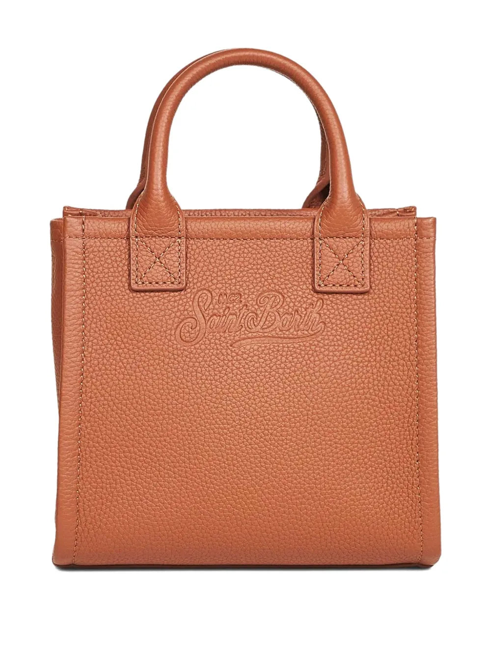MC2 Saint Barthmini embossed grained leather tote bag