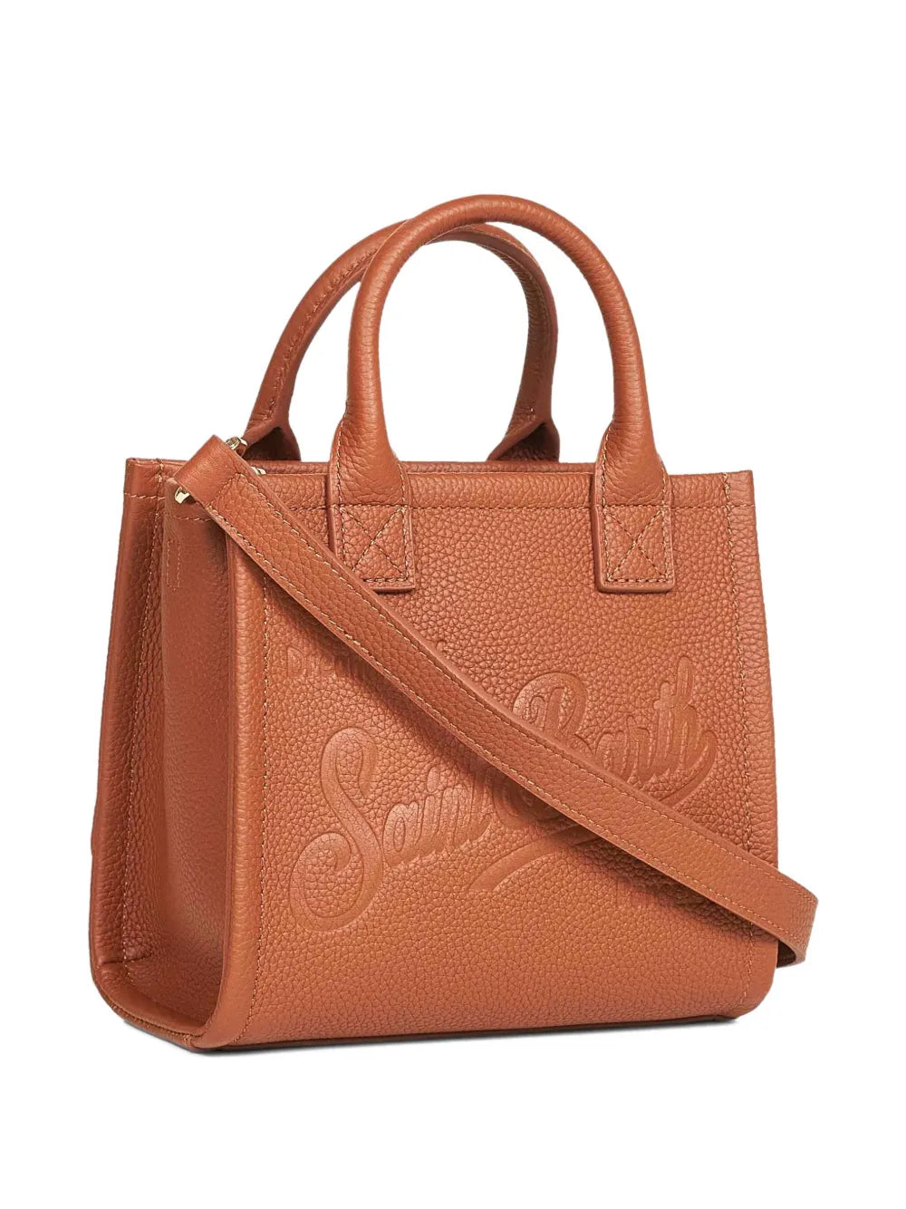 MC2 Saint Barthmini embossed grained leather tote bag
