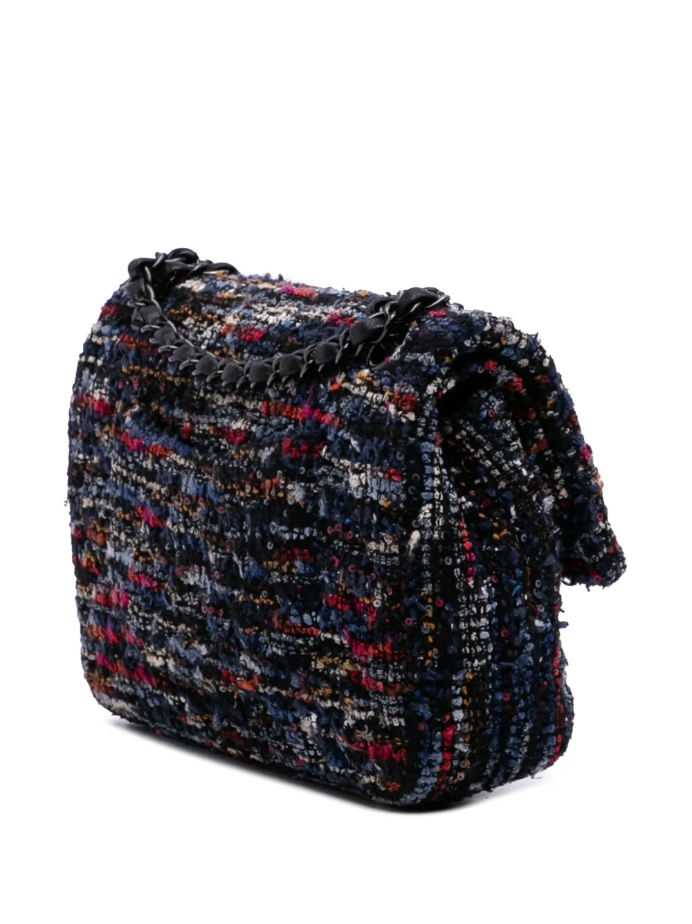 Pre-OwnedCHANEL Pre-Owned2015-2016 Medium Classic Tweed Double Flap shoulder bag