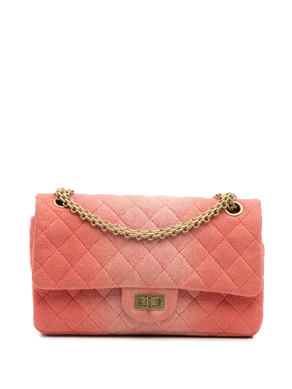 Pre-OwnedCHANEL Pre-Owned2019 Reissue 2.55 Quilted Denim Ombre Double Flap 225 shoulder bag