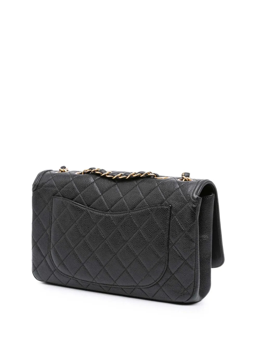 Pre-OwnedCHANEL Pre-Owned2016-2017 Medium Caviar CC Filigree Flap crossbody bag