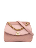 Pre-OwnedCHANEL Pre-Owned2019 Quilted Lambskin Curved Flap crossbody bag