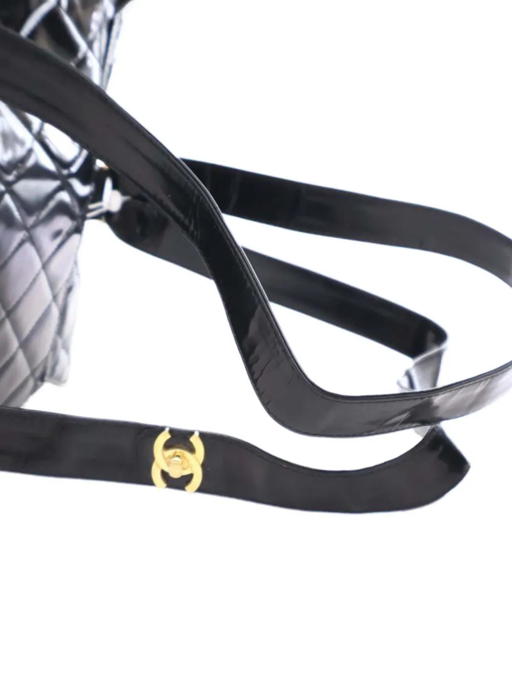 Pre-OwnedCHANEL Pre-Owned1996-1997 CC Quilted Patent backpack