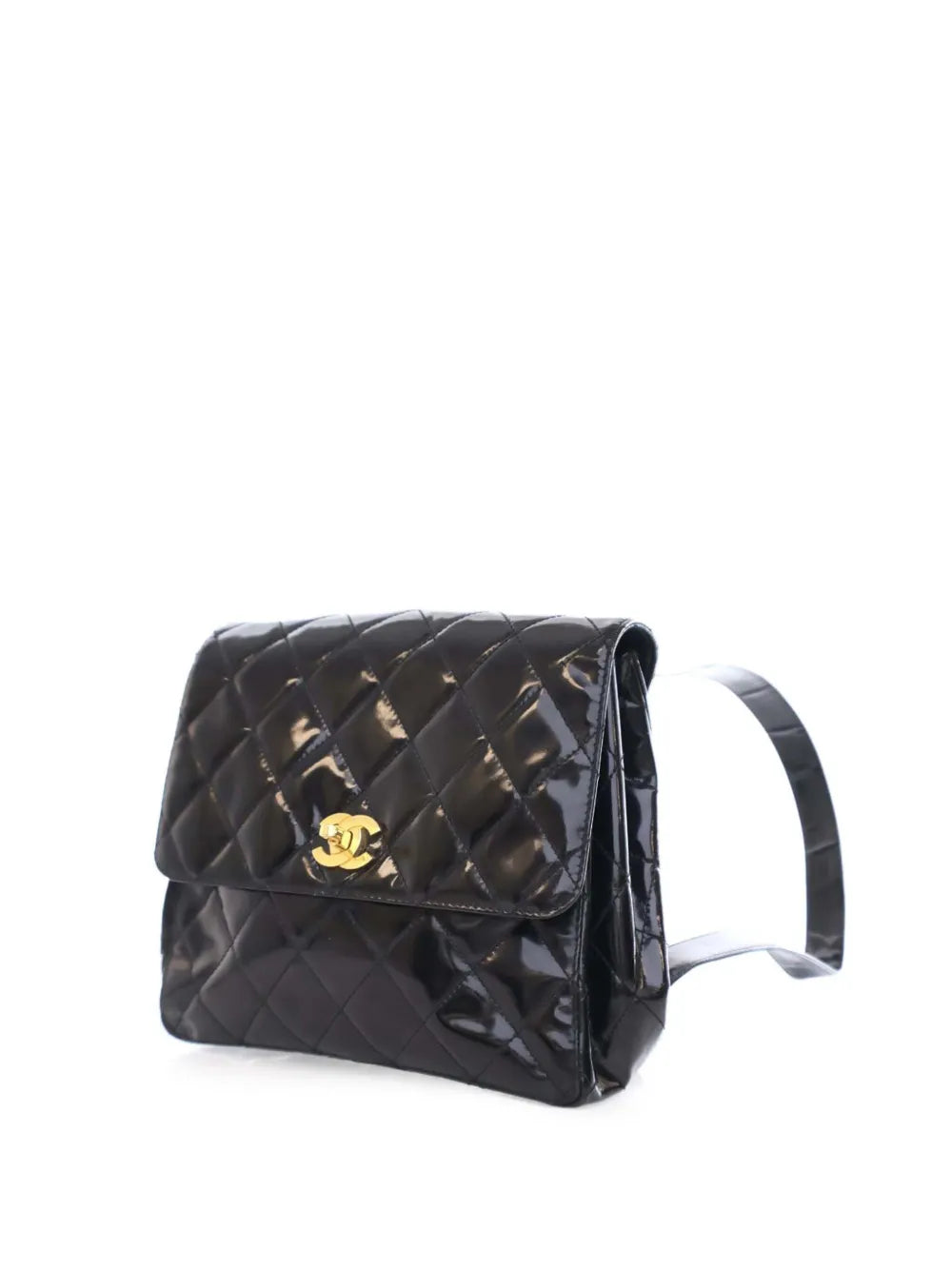 Pre-OwnedCHANEL Pre-Owned1996-1997 CC Quilted Patent backpack