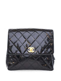 Pre-OwnedCHANEL Pre-Owned1996-1997 CC Quilted Patent backpack