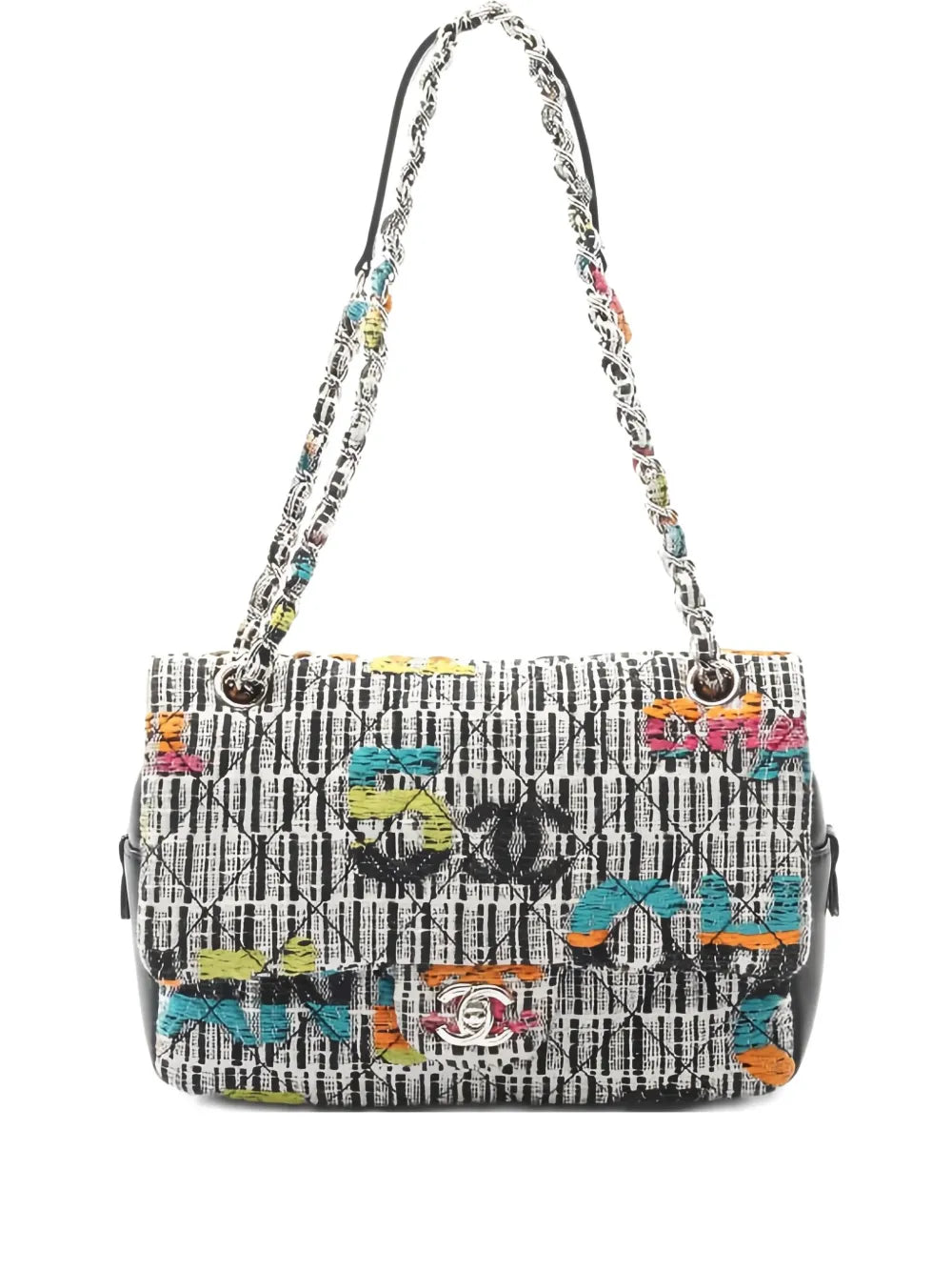 Pre-OwnedCHANEL Pre-Owned2015-2016 Tweed Easy Fantasy shoulder bag