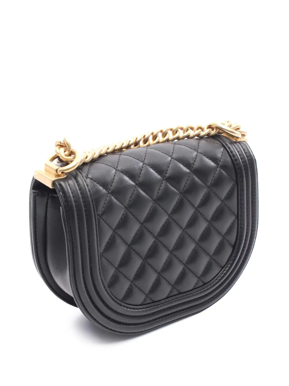 Pre-OwnedCHANEL Pre-Owned2021-2025 Small Quilted Lambskin Boy Messenger Bag crossbody bag