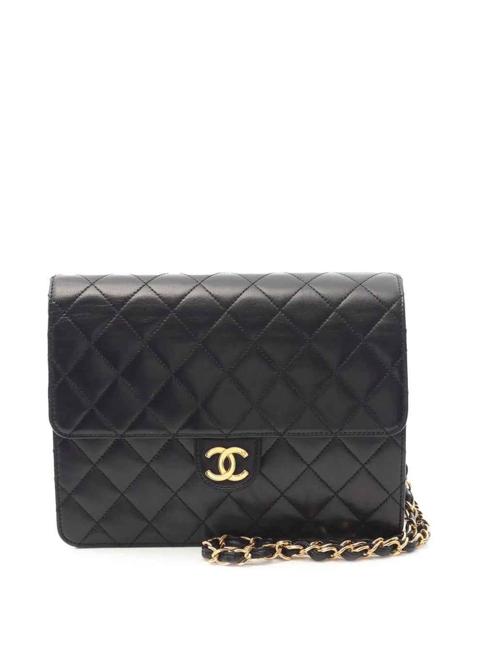 Pre-OwnedCHANEL Pre-Owned1997-1999 CC Quilted Lambskin Single Flap crossbody bag