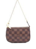 Pre-OwnedLouis Vuitton Pre-Owned2022 mini Damier Ebene chain handbag