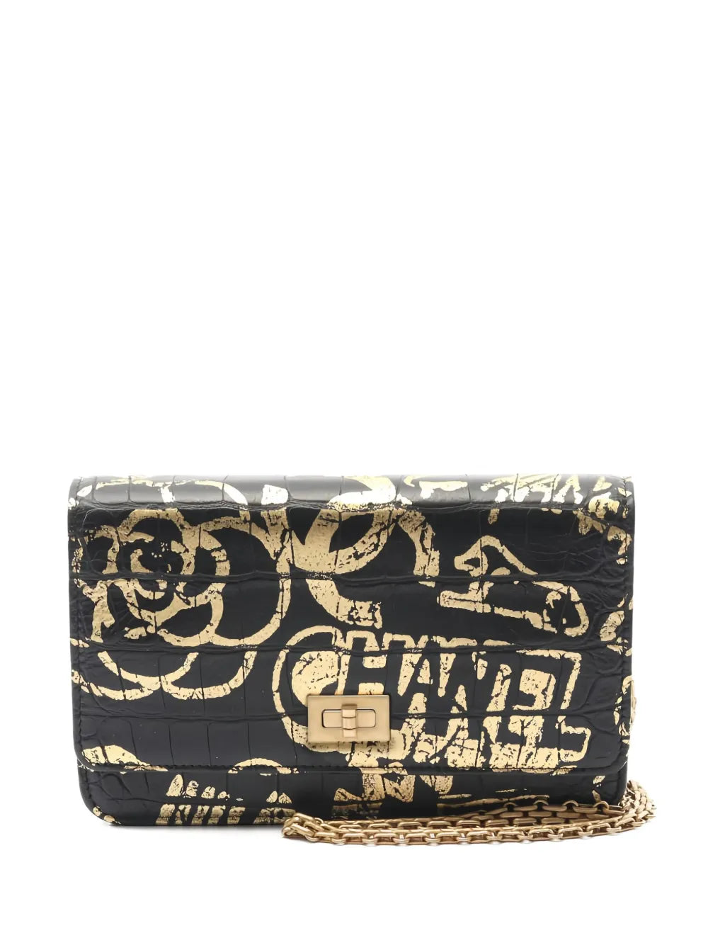 Pre-OwnedCHANEL Pre-Ownedmini 2019  2.55 chain wallet